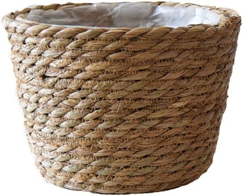 Seagrass planter basket indoor - planter,