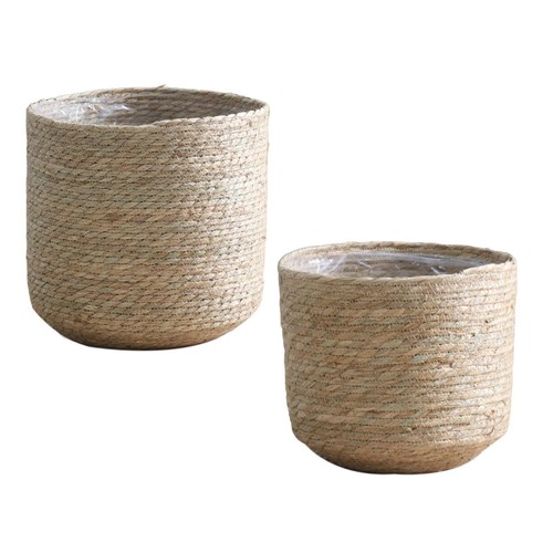 Woven planters basket plant - woven,