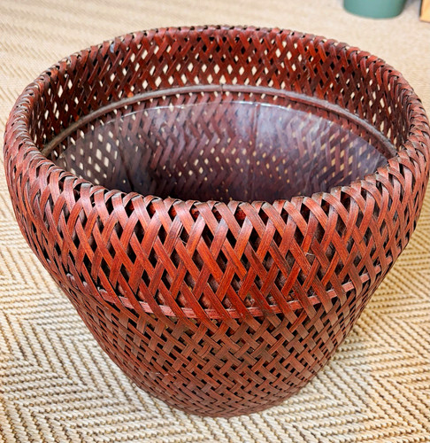 Vintage woven split bamboo - woven,