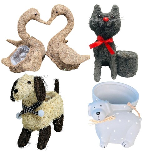 Animal shaped hay - shaped, planters